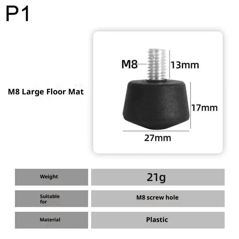 1Pc Universal Anti-slip Rubber Foot Pad Feet Spike 3/8 Inch 1/4 Inch M8 Photography Accessories For Tripod Monopod Oasis Select 1