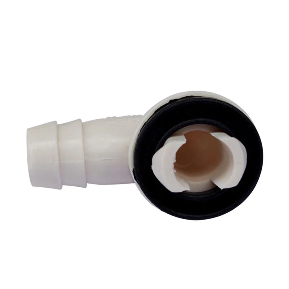 1/4pcs Air Conditioner Drain Connector AC Drain Hose Plastic Elbow Rubber Ring Kit Anti-defomed 1.5cm Diameter Connector Oasis Select