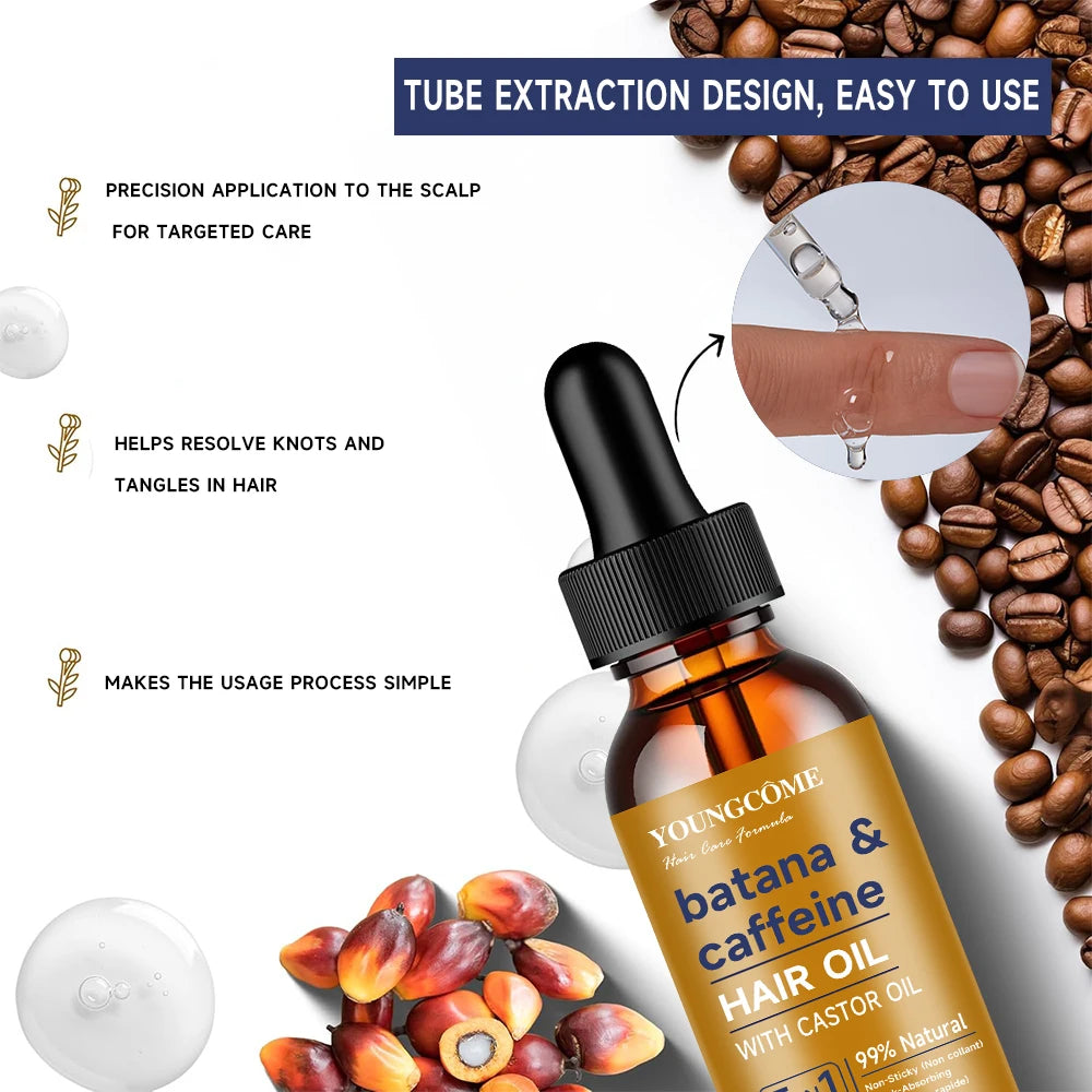 Batana & Caffeine Hair Treatment Oil – Strengthen & Condition Hair Treatment Oil Oasis Select