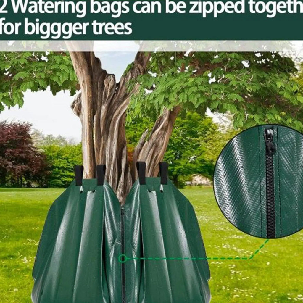 2PCS 20 Gallon Reusable Tree Watering Bag Slow Release Irrigation Drip System for Lawn & Garden Care Oasis Select
