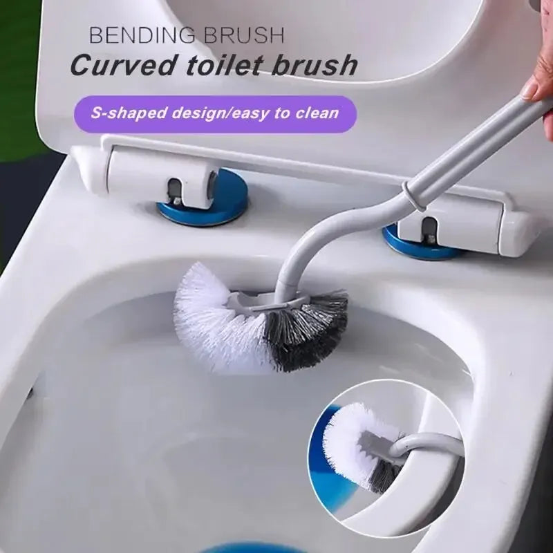 Household Toilet Long Handle Toilet Brush; Toilet Brush; Cleaning Wall-mounted Toilet; No Dead Corner Cleaning Toilet Oasis Select