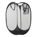 Dirty Clothes Basket Skeleton Ventilated Foldable Easy Storage Portable Large Capacity Clothes Basket Oasis Select 1pcBlack