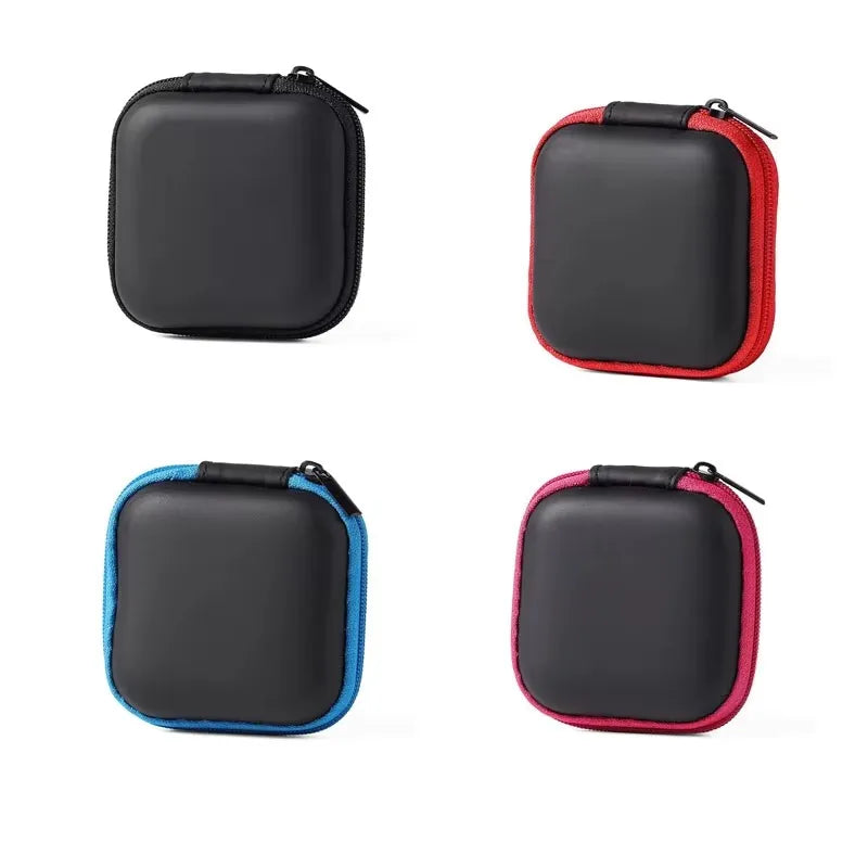 1/4pcs Earphone Protective Bag Box Hard EVA Case Digital Charger Headphone Storage Bag Usb Data Cable Organizer Carrying Pouch Oasis Select 4pcs-Mix 8