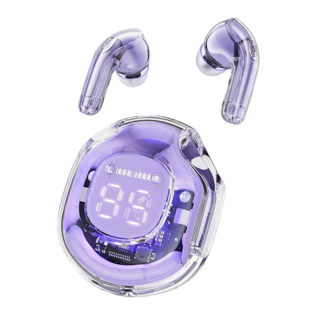 NEW T8 TWS Wireless Earphone Bluetooth 5.3 Headphones Sport Gaming Headsets Earbuds Bass Touch Control Oasis Select Purple