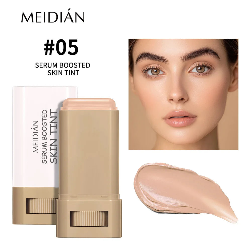 1/2PCS Skin Tint Stick Waterproof Nourishing Solid Tinted Serum Foundation Balm Face Tinted Face Contour Stick Face Makeup Oasis Select Color 5