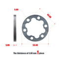 Brake Gasket Spacer Brake Washer Pads Bicycle About 20g About 55mm Aluminum Alloy Parts Silver For Bike High Quality Oasis Select 5mm