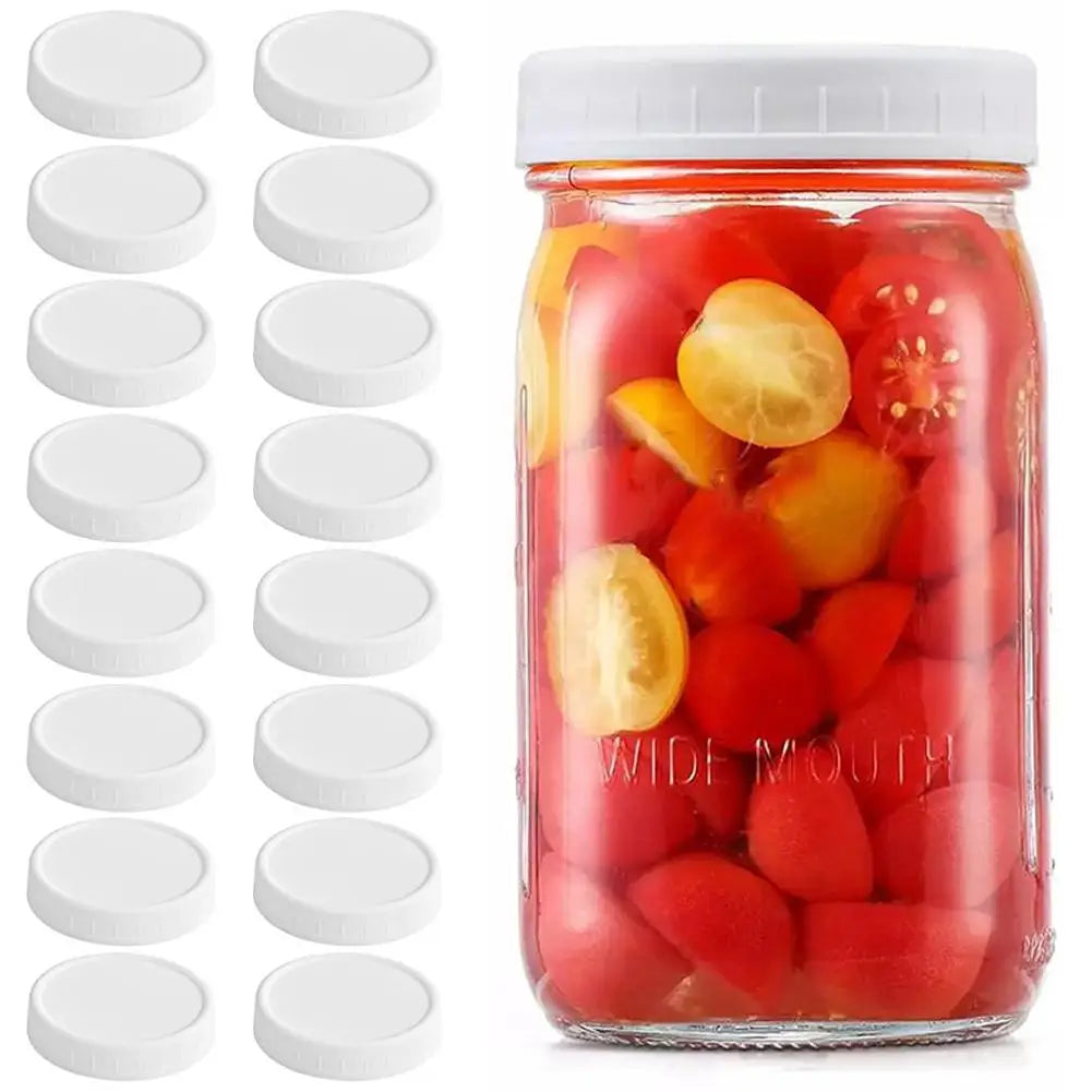 86mm Wide Mouth Mason Jar Lids – Reusable Leak-Proof Seal