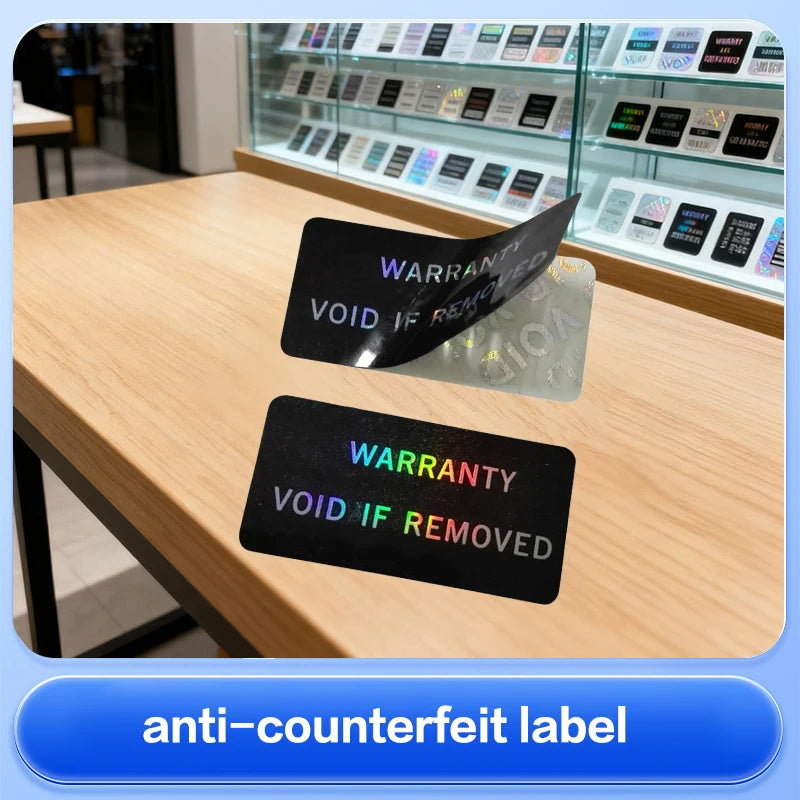 100Pcs Warranty Protection Sticker Security Seal Brittle Paper Tamper Proof Warranty Void Label Stickers Adhesive Label Oasis Select