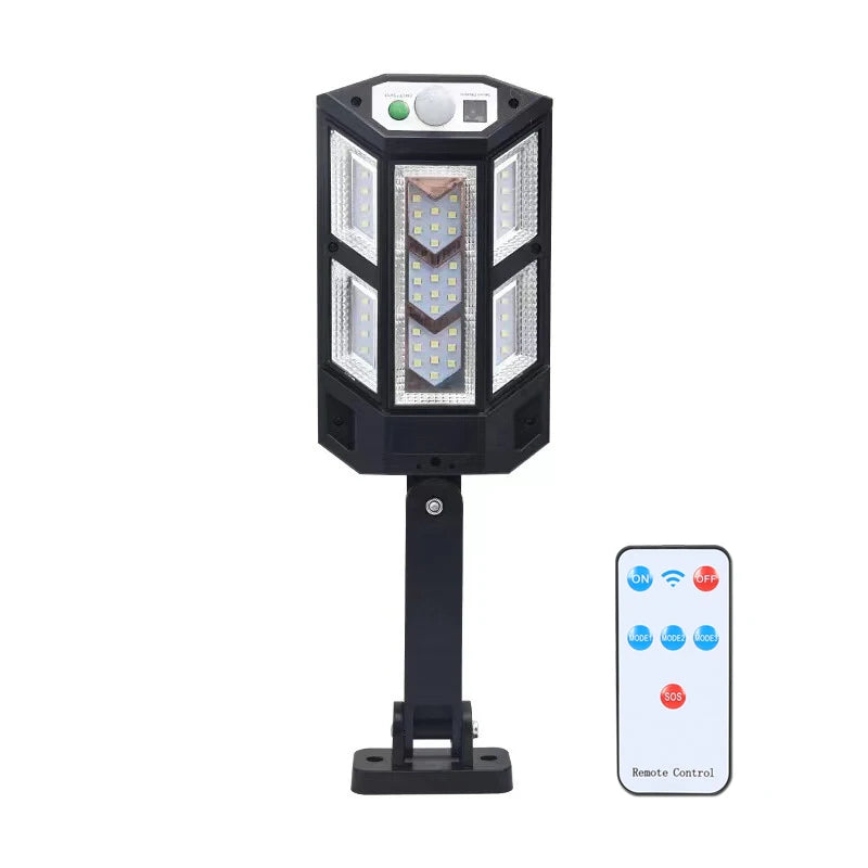 Newest 6000lm Outdoor Solar LED Lamp Super Bright Solar Street Light With Motion Sensor Remote Control Garden Lights Waterproof Oasis Select 43 LED