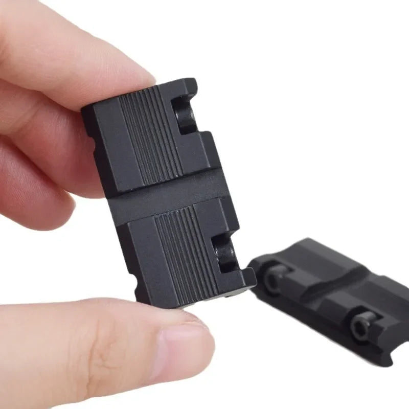 Weaver Picatinny Adapter 11mm Dovetail 2Pcs CNC Aluminum Mount Base 9.5mm-10mm Mini Clamp Red Dot Sight Converter Oasis Select