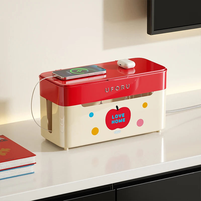 1pc Cable Organiser with Castors Spacious Capacity, Stylish Design The Ultimate Cable Management Solution Oasis Select