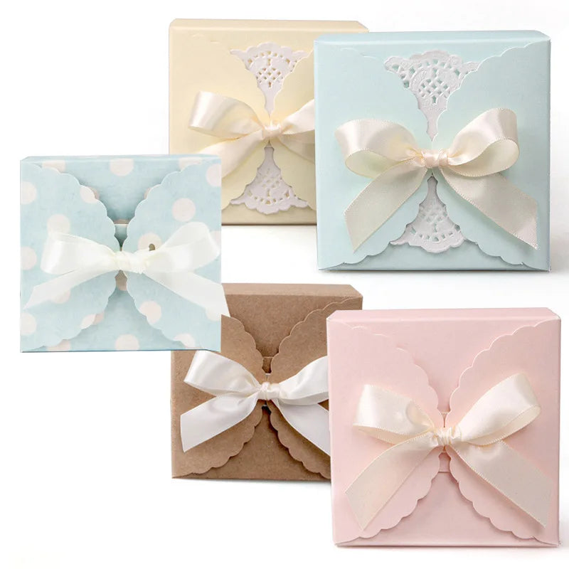 Square Handmade Soap Folding Packaging Box Jewelry Organizer Gift Box Candy Small Storage Containers For Party Kids Gift Oasis Select