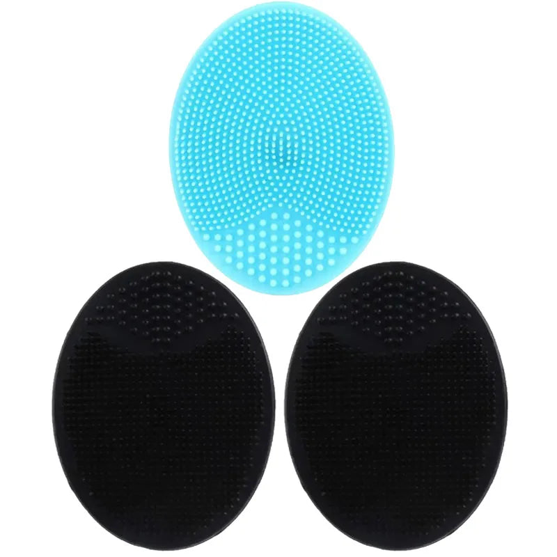1/3pc Silicone Face Cleansing Brush Facial Deep Pore Skin Care Scrub Cleanser Tool New Mini Beauty Soft Deep Cleaning Exfoliator Oasis Select 3pcs mix 9