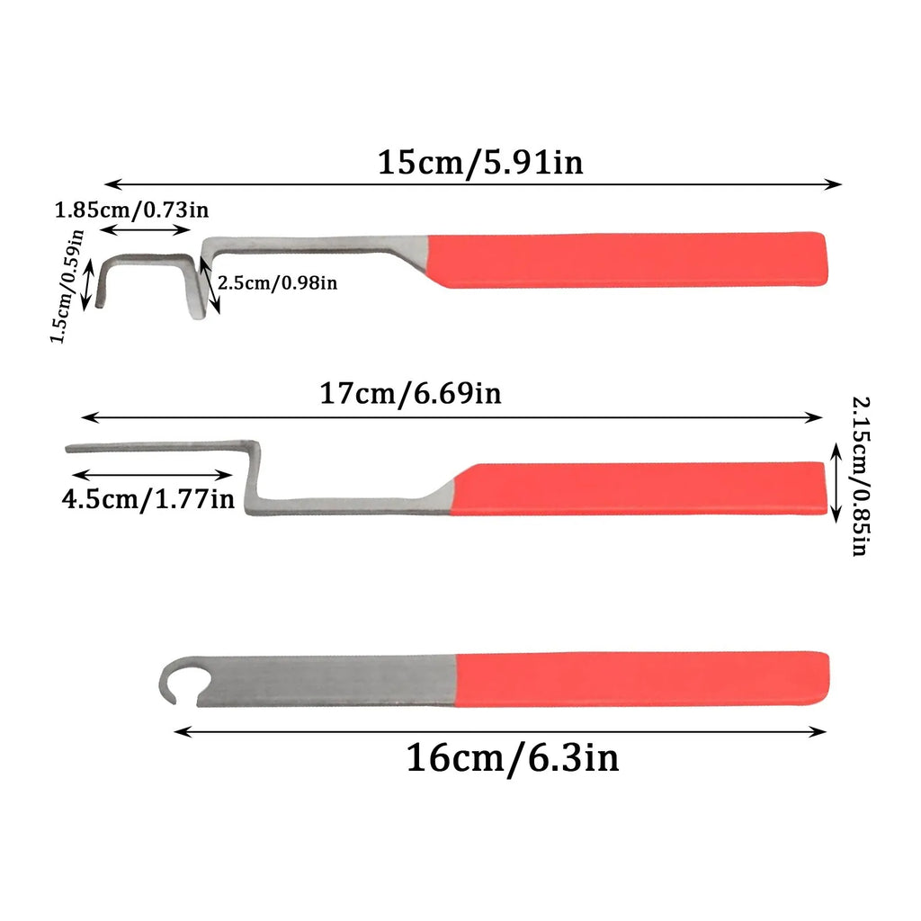 3-Piece Emergency Stuck Window Opening Tool Kit | Red Handle Window Repair Tool Oasis Select