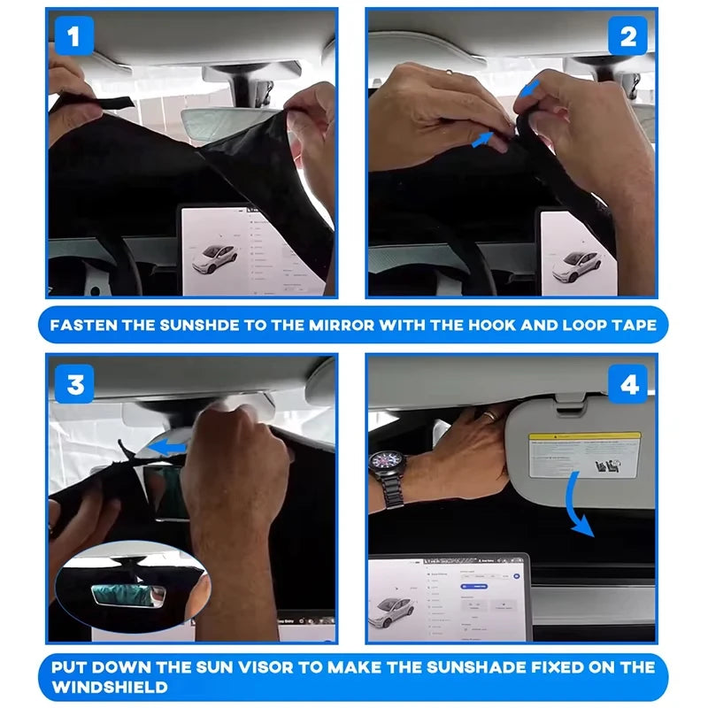 Foldable Car Windshield Sunshade | UV Block & Cooling Cover
