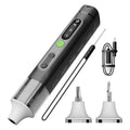 WISH Cordless Screwdriver,Compatible With1/4In And 4Mm Hex Bits,4 Torque Levels,3 Lighting Modes,1500Mah Rechargeable Battery Oasis Select Black