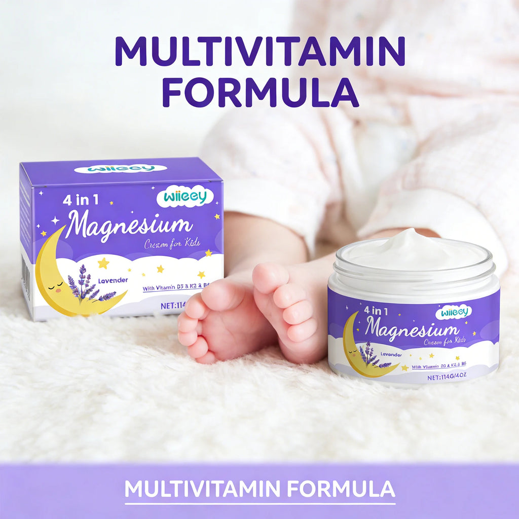 Kids Lavender Magnesium Body Cream – Soothing & Moisturizing Kids Body Cream Oasis Select