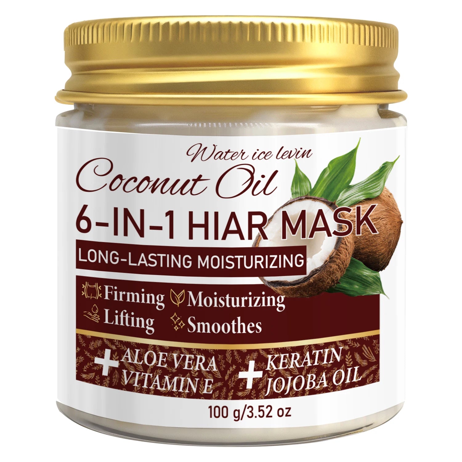6-in-1 Coconut Hair Mask with Keratin & Jojoba Oil – 100g Deep Conditioning Hair Mask Oasis Select Nourishing