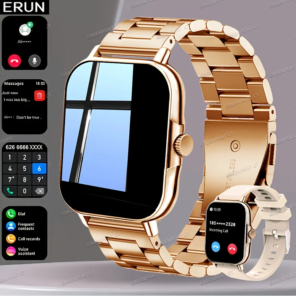 ERUN 2026 Smart Watch – Multi-Sport, Sleep & Voice Assistant