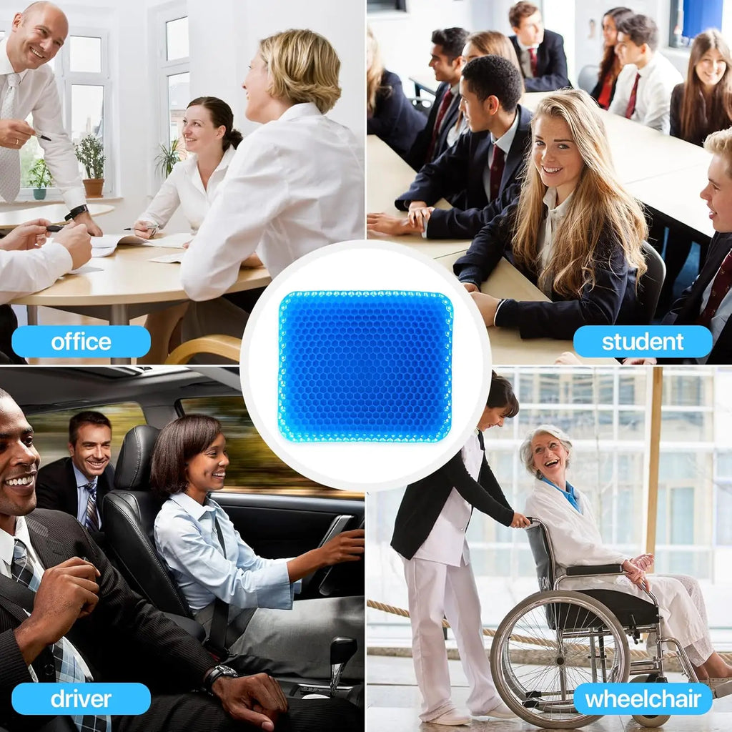 New honeycomb seat cushion, highly elastic, non-collapsible, breathable and cool, suitable for automobiles, offices outdoor use Oasis Select