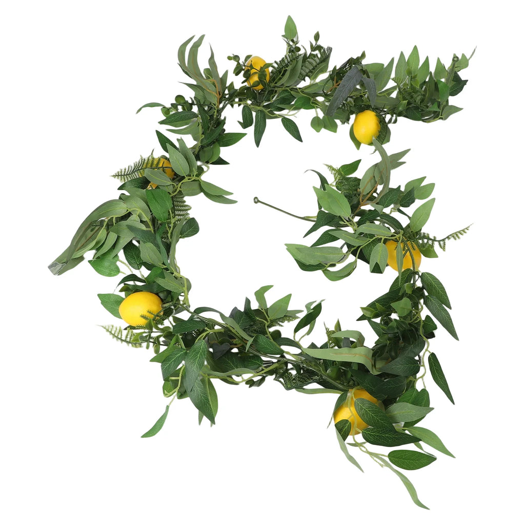 180cm Artificial Lemon Vine – Faux Willow Leaf Wedding Decor Artificial Decorative Vine Oasis Select