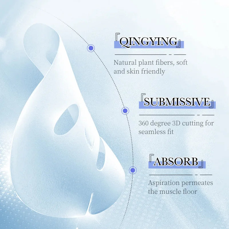 SADOER Hyaluronic Acid Face Masks 10-Pack – Firming & Hydrating Hydrating Face Mask Oasis Select