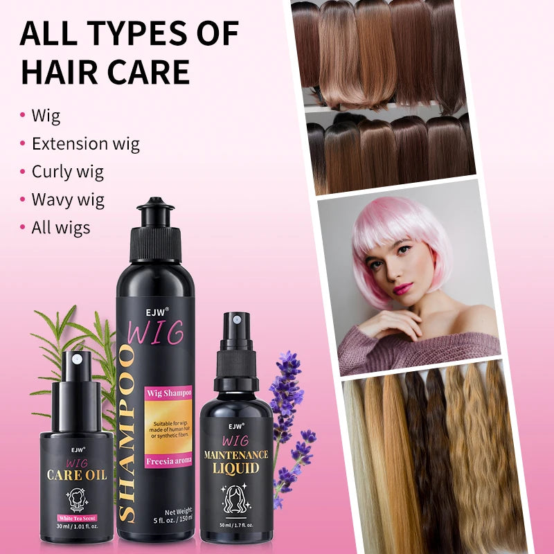 Wig Shampoo Coconut Oil – Hydrates, Anti-Frizz & Easy Combing Wig Care Shampoo Oasis Select