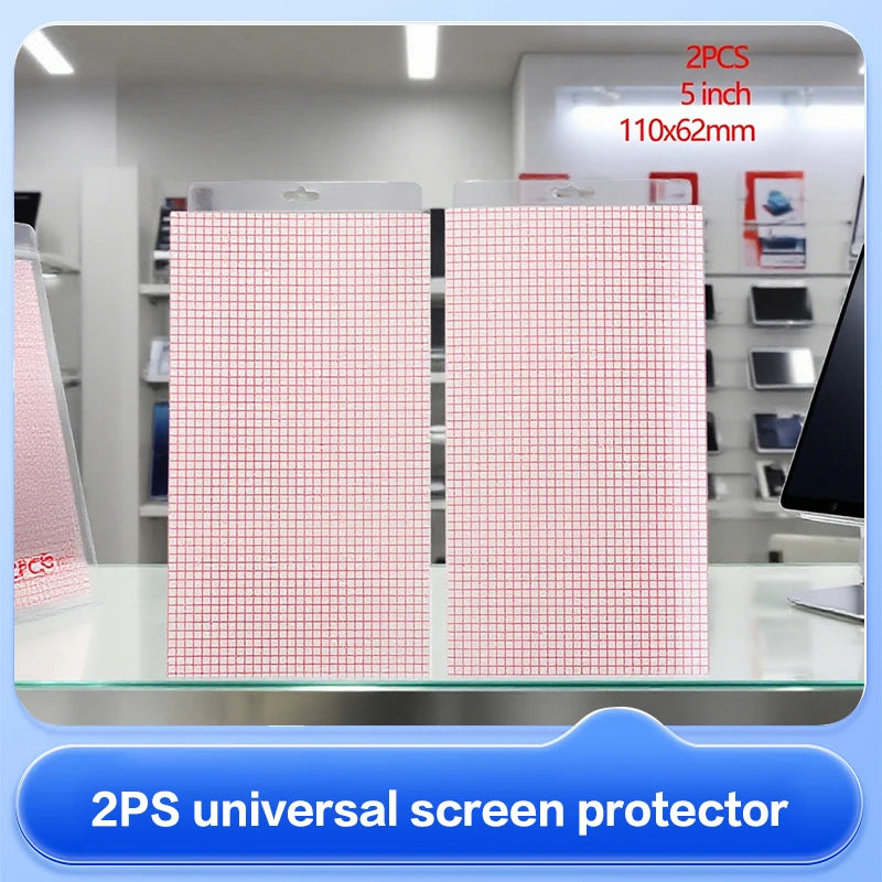 2PCS PET Universal Screen Protector 5/6/7/8/9/10/11/12 Inch Smart Phone Tablet GPS Protective Film Oasis Select
