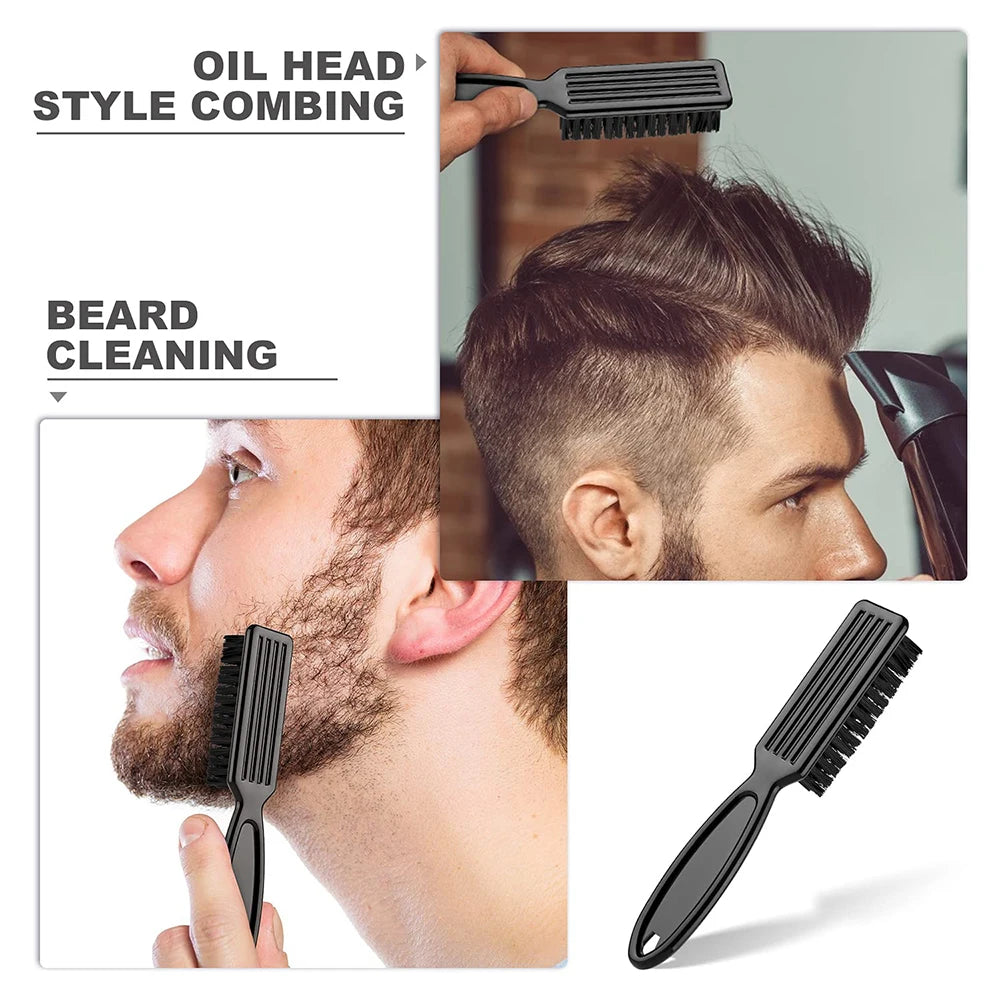 Barber Neck Duster Brush Sets Plastic Handle Hairdressing Soft Hair Cleaning Brush Head Shape Carving Cleaning Brush Oasis Select