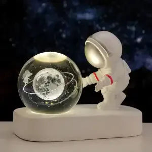 Astronaut Night Light Desktop Small Ornaments Decorative Crystal Ball