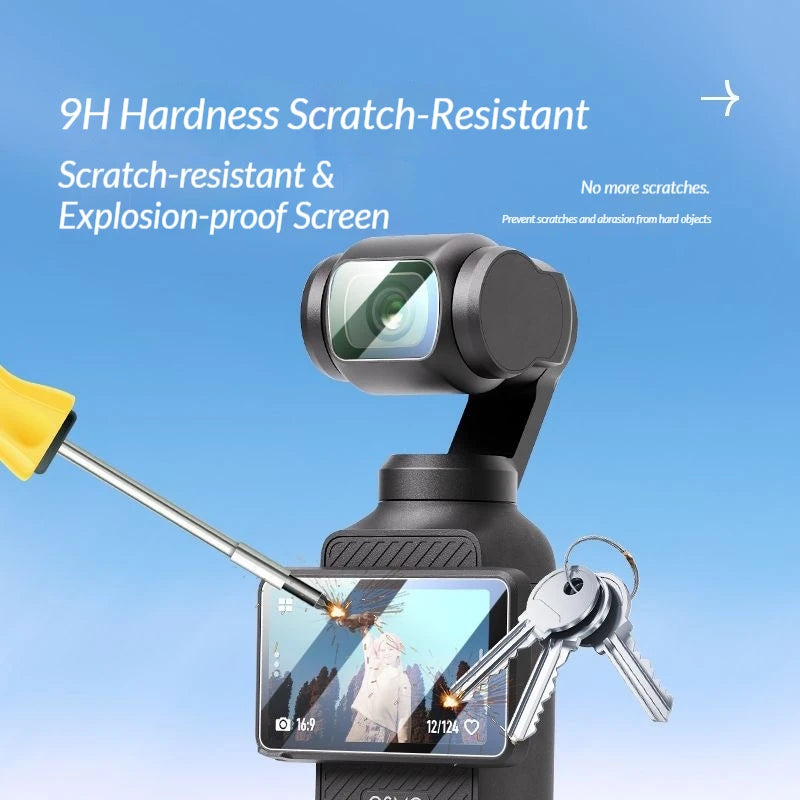 DJI OSMO Pocket 4/3/2 HD Tempered Glass Screen & Lens Protector