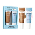 Bronze& Brighten Drops Duo Kit Glow Serums Nourish Brighten Hydrate Travel-Size Burst & Bronzing Skincare Set Use for Face Body Oasis Select 2set