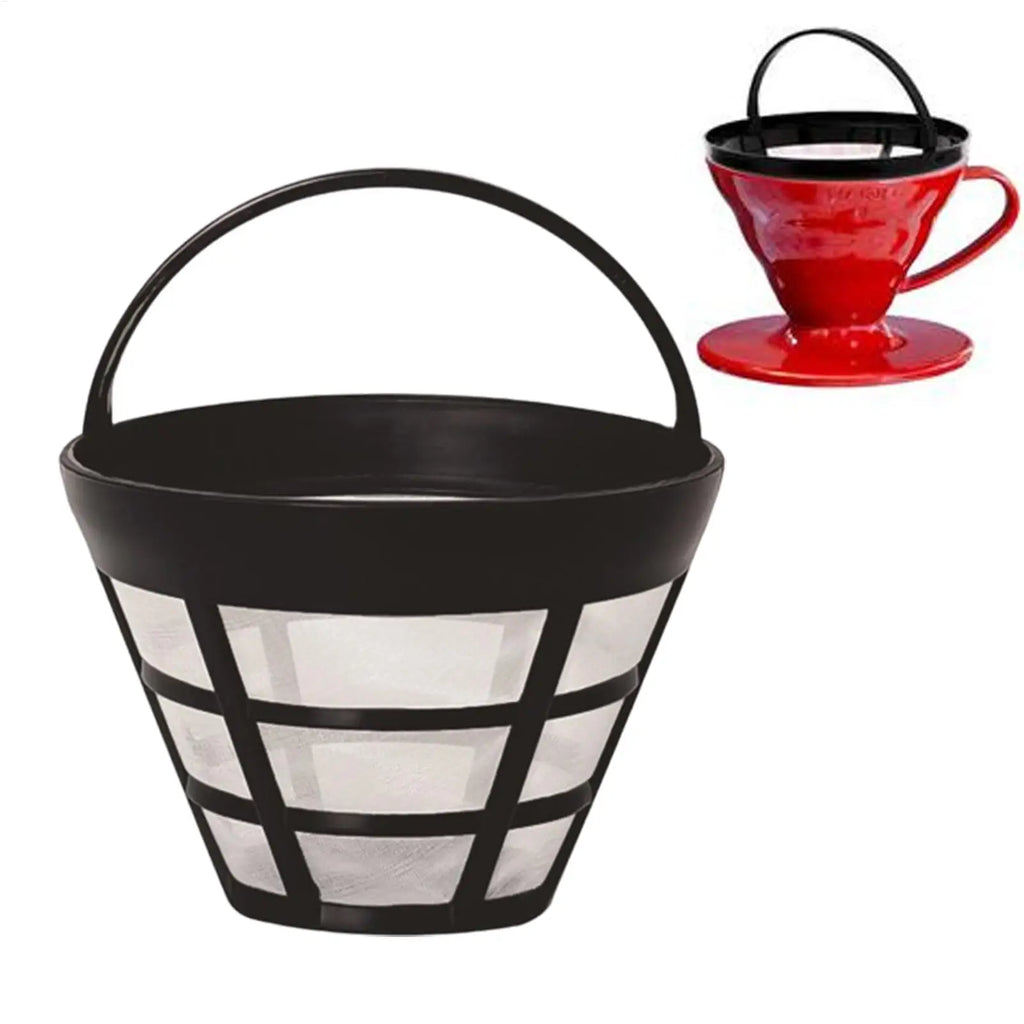 Basket Shaped Coffee Filters Cone Mesh Strainer Coffee Maker Filter for Home Kitchen Commercial Cafe Workplace Travel Camping Oasis Select