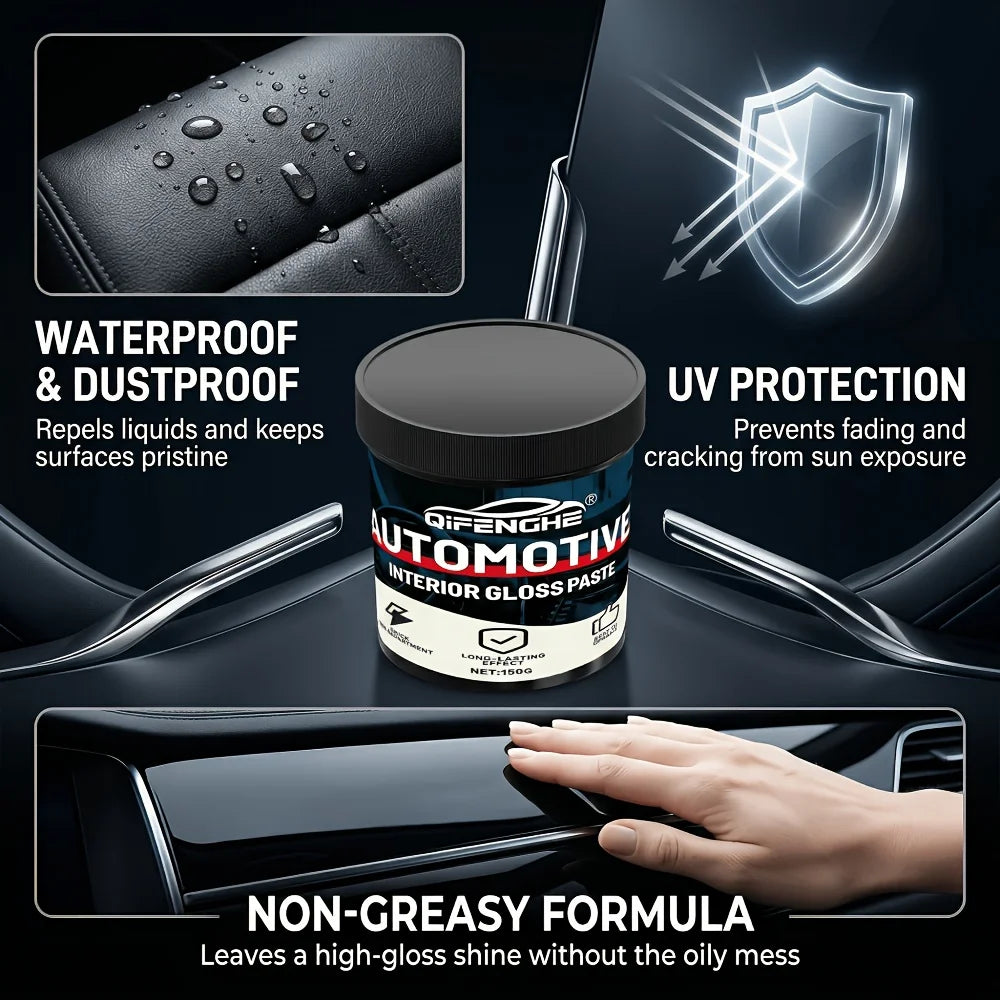 150g Car Plastic Restorer, Dashboard Polish & Tire Shine Paste Car Detailing Paste Oasis Select