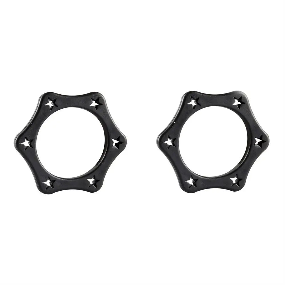 2Pcs Audio Plastic Anti-Roll Device for Handheld Microphones Fits Standard Wireless Microphone Protection Ring Bottom Rod Sleeve Oasis Select Black