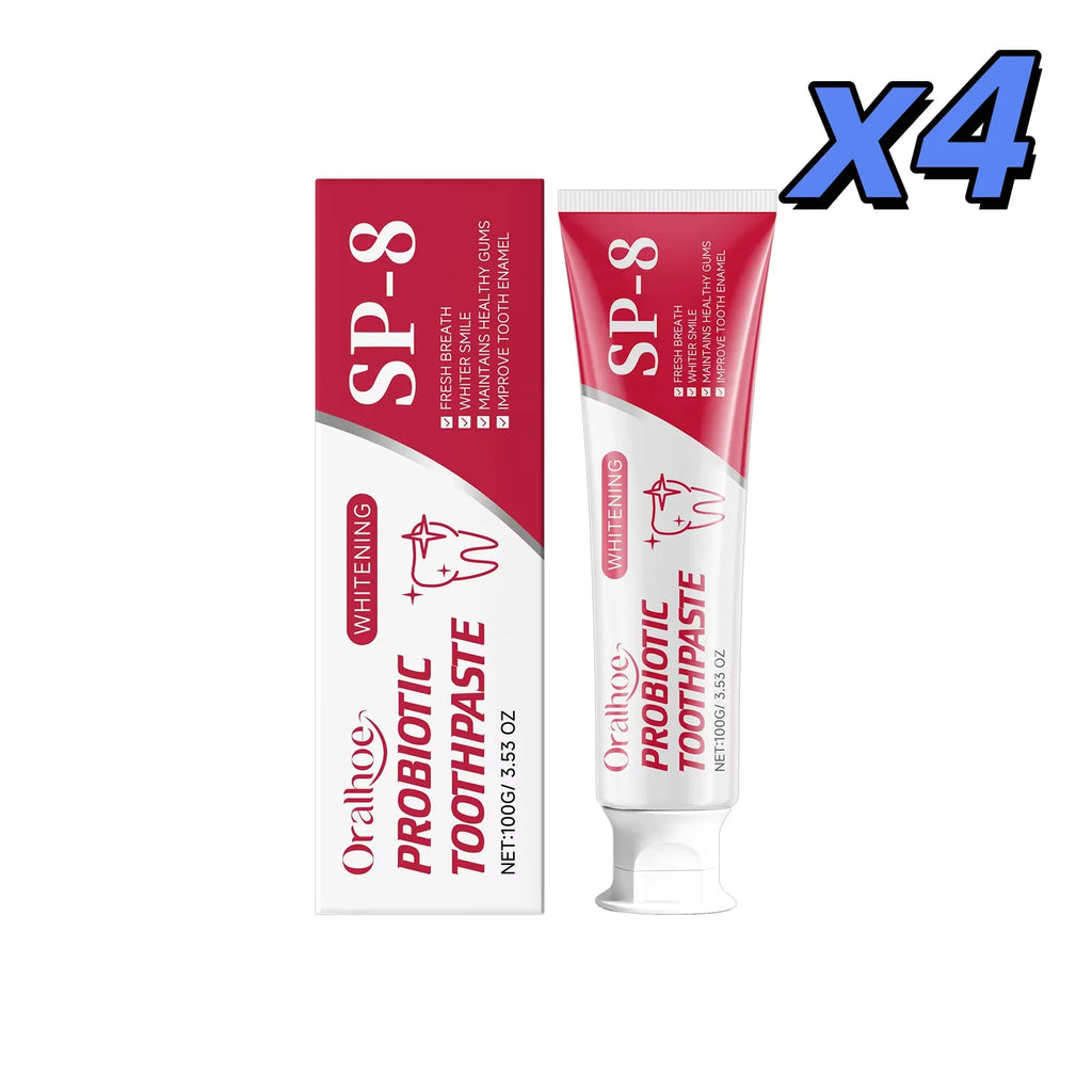 Probiotic Toothpaste Enamel Brightening Gingival Protection Refreshing Breath Teeth Cleaning Sensitive Gums Tooth Repair Paste Oasis Select 100g X 4pcs