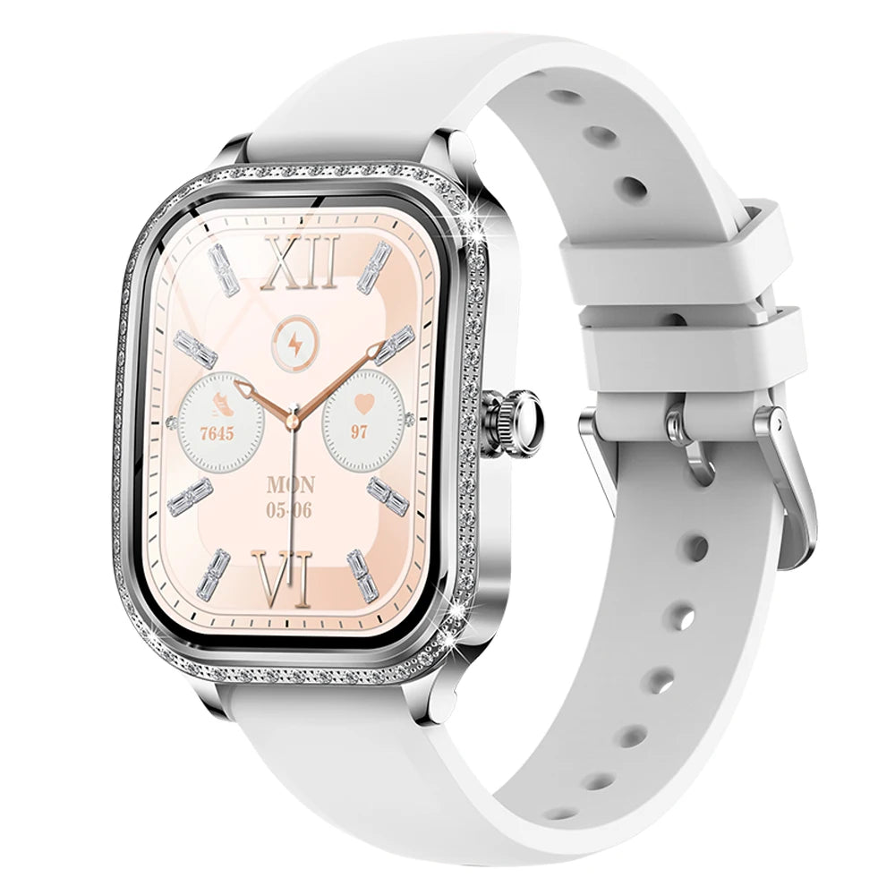 New Women Fashion Smart Watch Lady Blue Tooth Call Smartwatch Waterproof Health Monitor Wristwatch Sports Fitness Tracker Music Oasis Select SVGRS