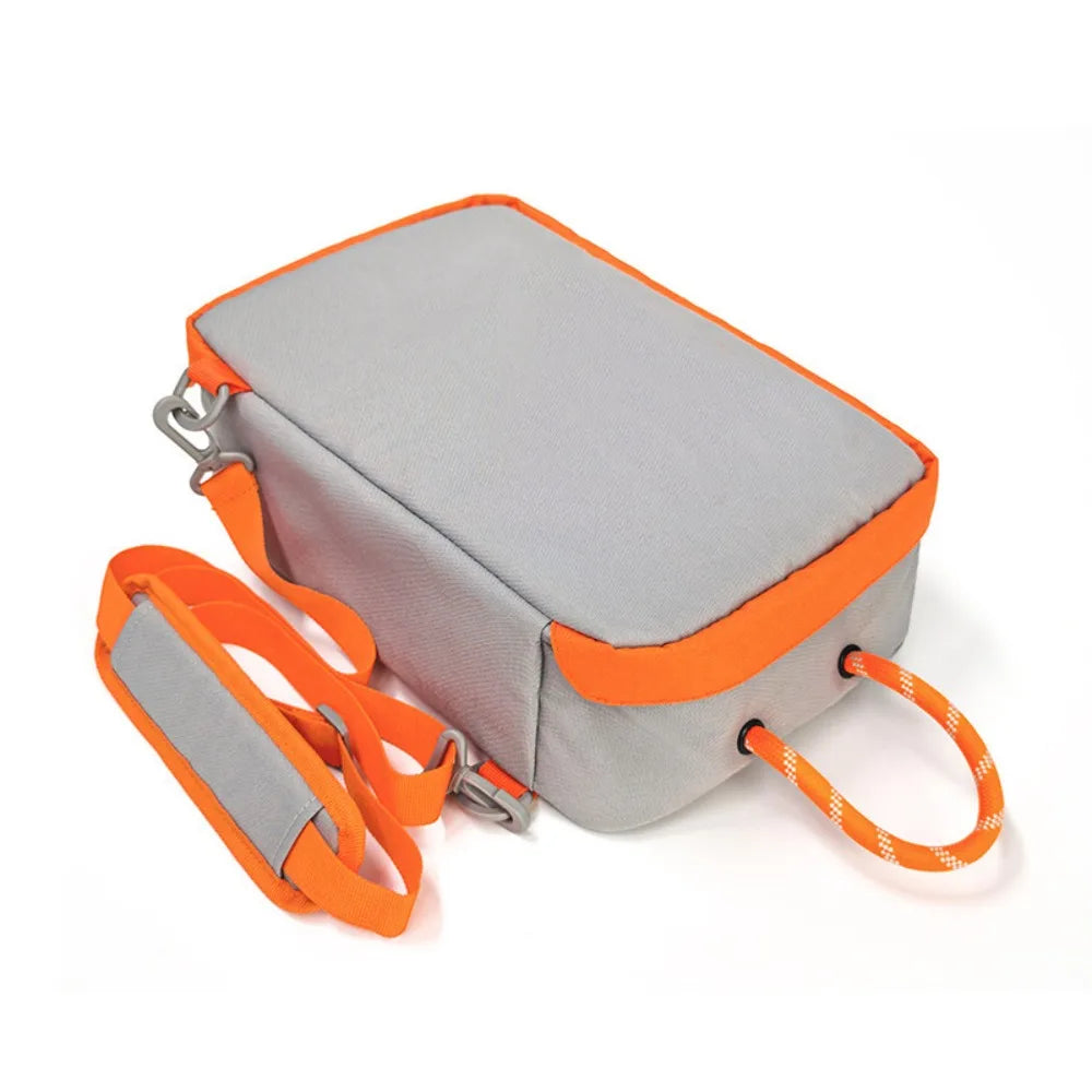 Portable Cuboid Shoe Bag – Breathable Travel Organizer & Shoulder Strap