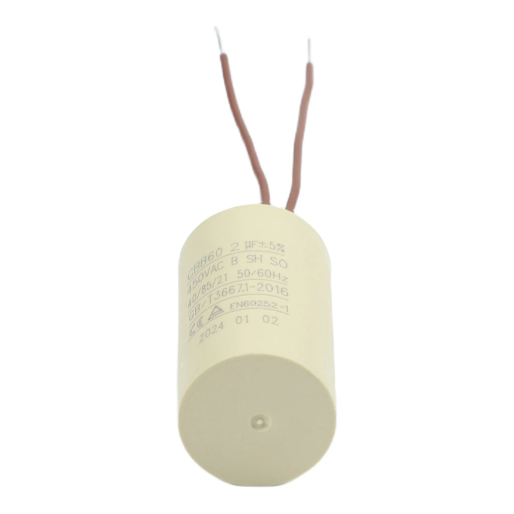 CBB60 Capacitor For Circulating Water Pump Hanging Fireplace 2uF Capacitor For Air Compressors Water Pumps Pressure Washers Oasis Select