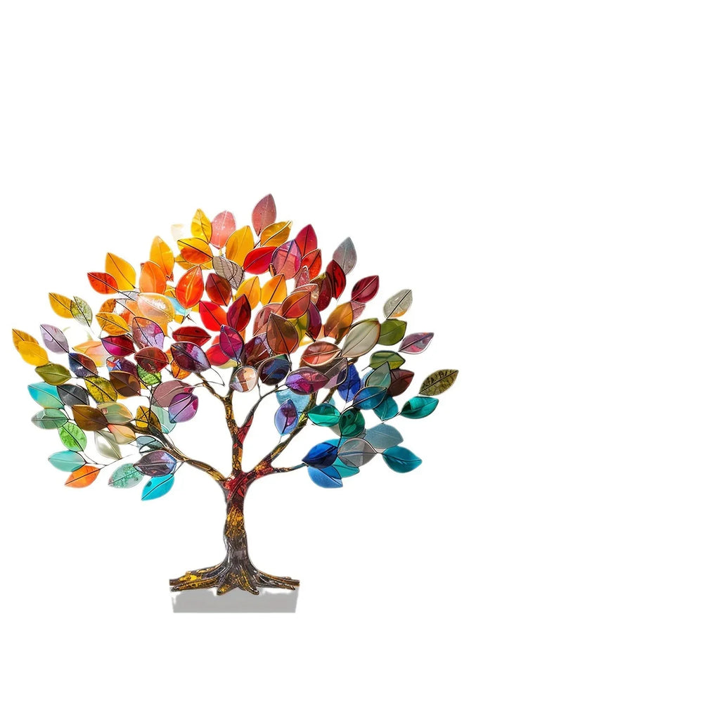 2D Flat Acrylic Tree of Life Desktop Decoration Small Decoration Waterproof Wear-resistant Desk Counter Pendant Decoration Oasis Select
