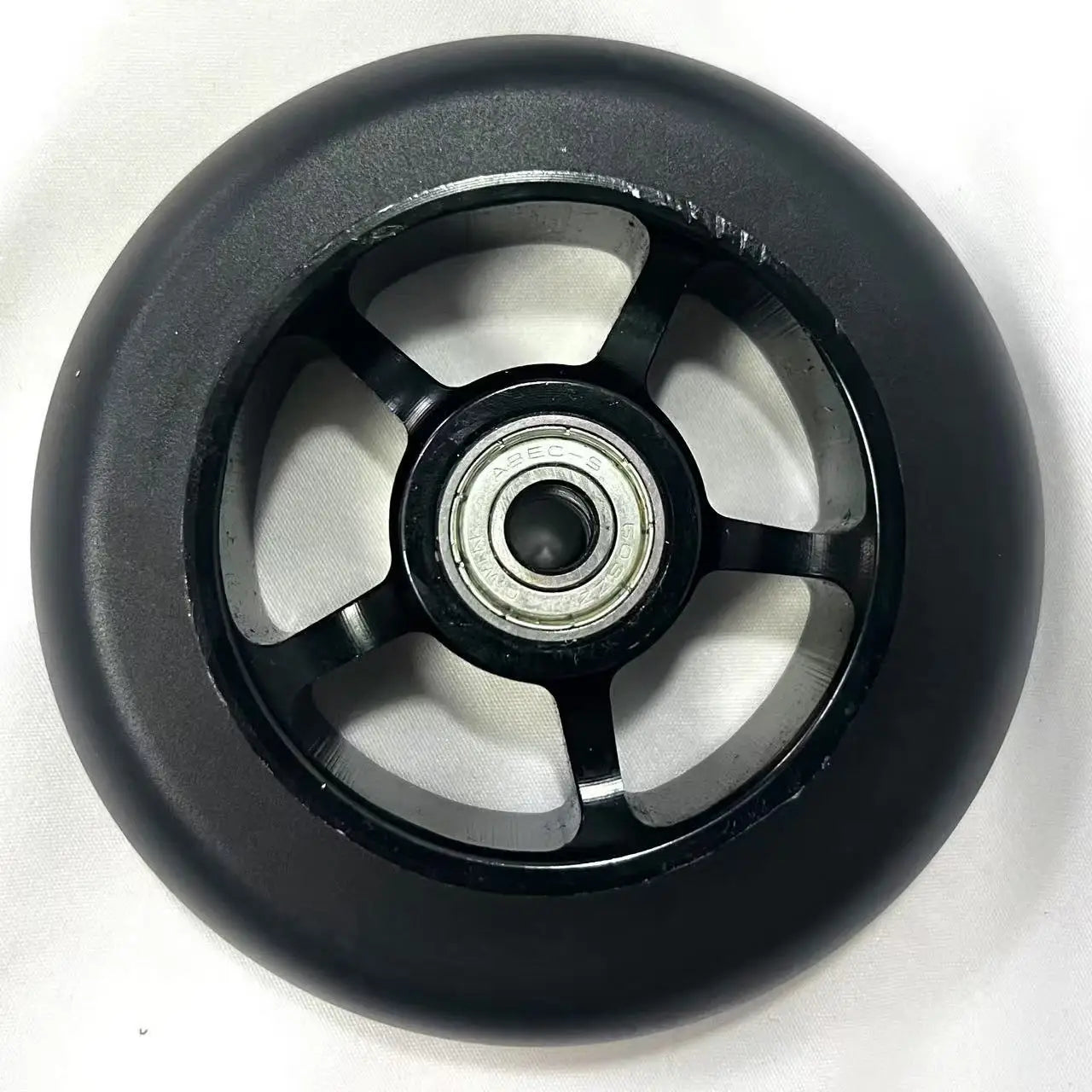 100mm Scooter Wheels Replacement with Bearings Aluminum Wear-Resistant PU Stunt Scooter Parts Kick Scooter Accessories 2pcs/set Oasis Select B 100x24mm