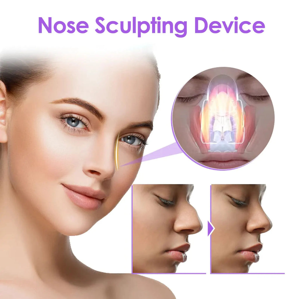 Nose Beauty Clip Silicone Massager EMS Vibration Facial Contour Tool Gentle Lifting Shaper Daily Face Care Bridge Device Oasis Select