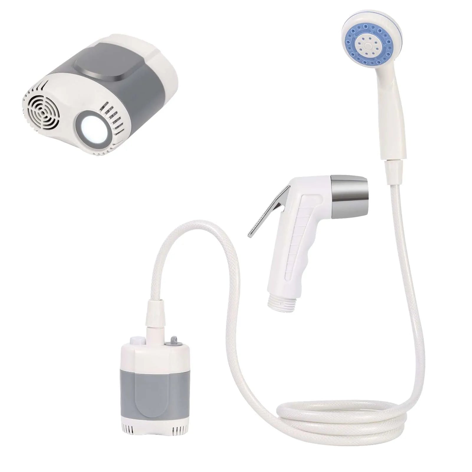 Camping Portable Shower With Hose Sprayer Electric Rechargeable Shower Outdoor Shower Pump For Pet Cleaning Taking Shower Oasis Select