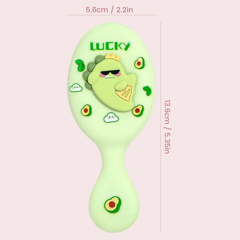 Cartoon Dinosaur Mini Air Cushion Massage Comb – Anti-Static Hair Comb Oasis Select