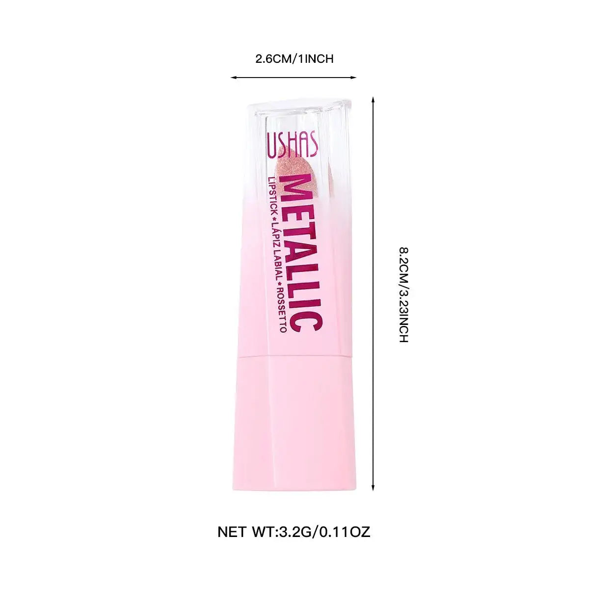 USHAS Pearlescent Matte Lipstick – Waterproof & Non-Stick