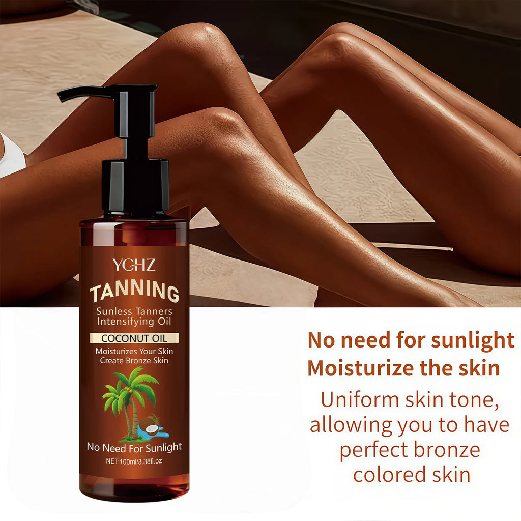 YCHZ Coconut Tanning Oil – Bronze & Moisturize | 100ml