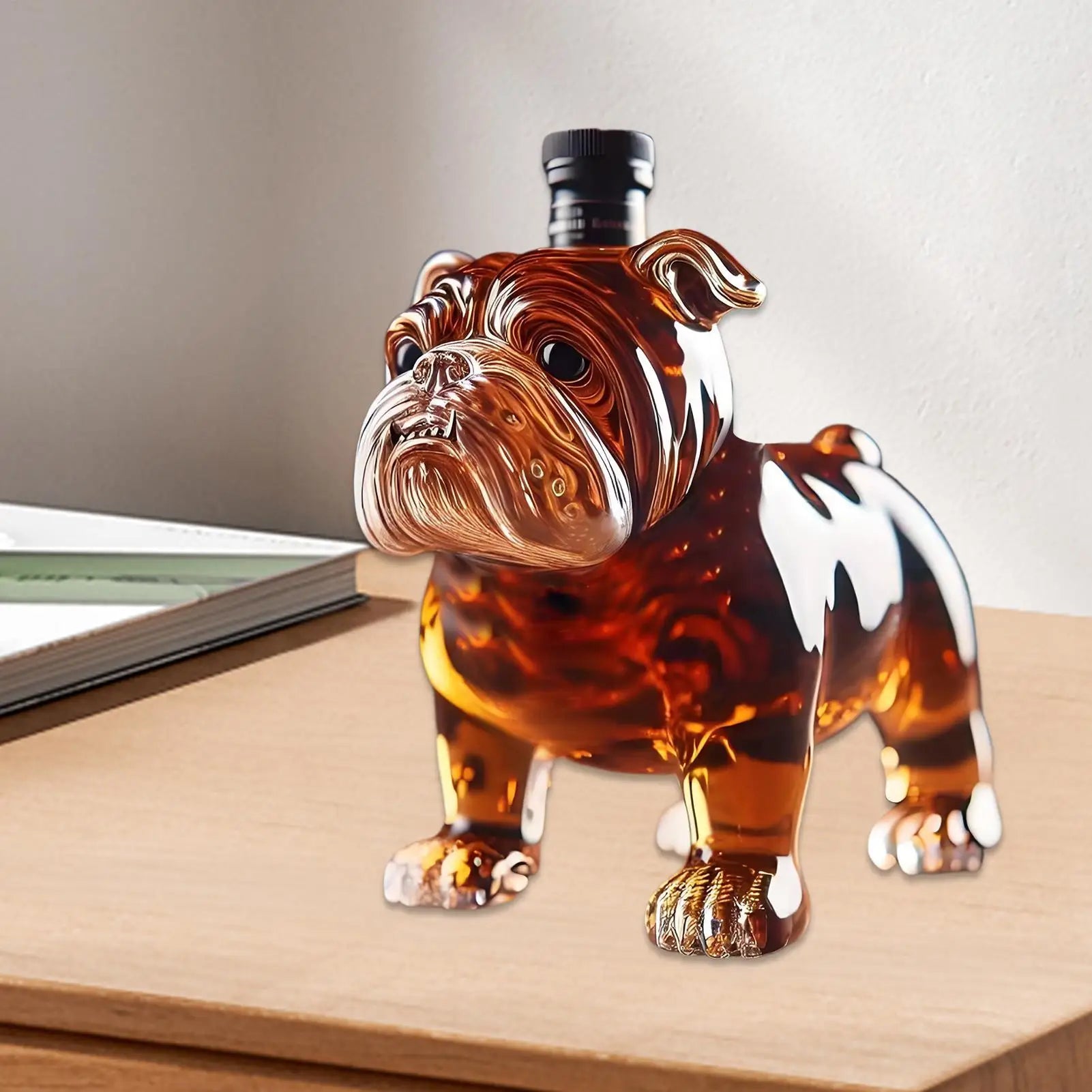 Funny Dog Whiskey Bottle Unique Dog Decanter Glass Collectible Novelty Animal-shaped Bottle For Men Home Tasting Beer Bachelor Oasis Select