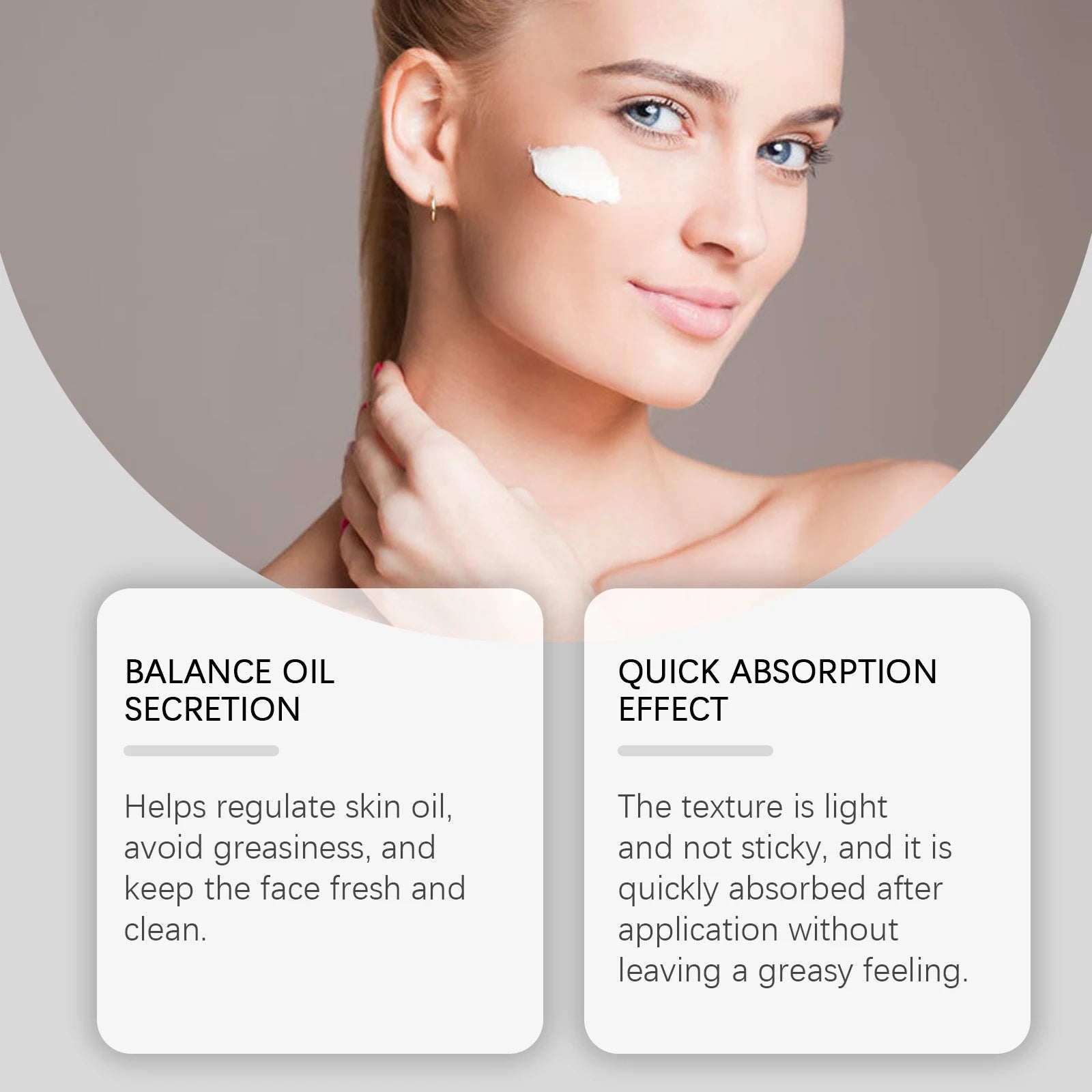 OUHOE Zinc Acne Cream – Pimple Marks, Pores & Oil Control 50g Acne Treatment Cream Oasis Select