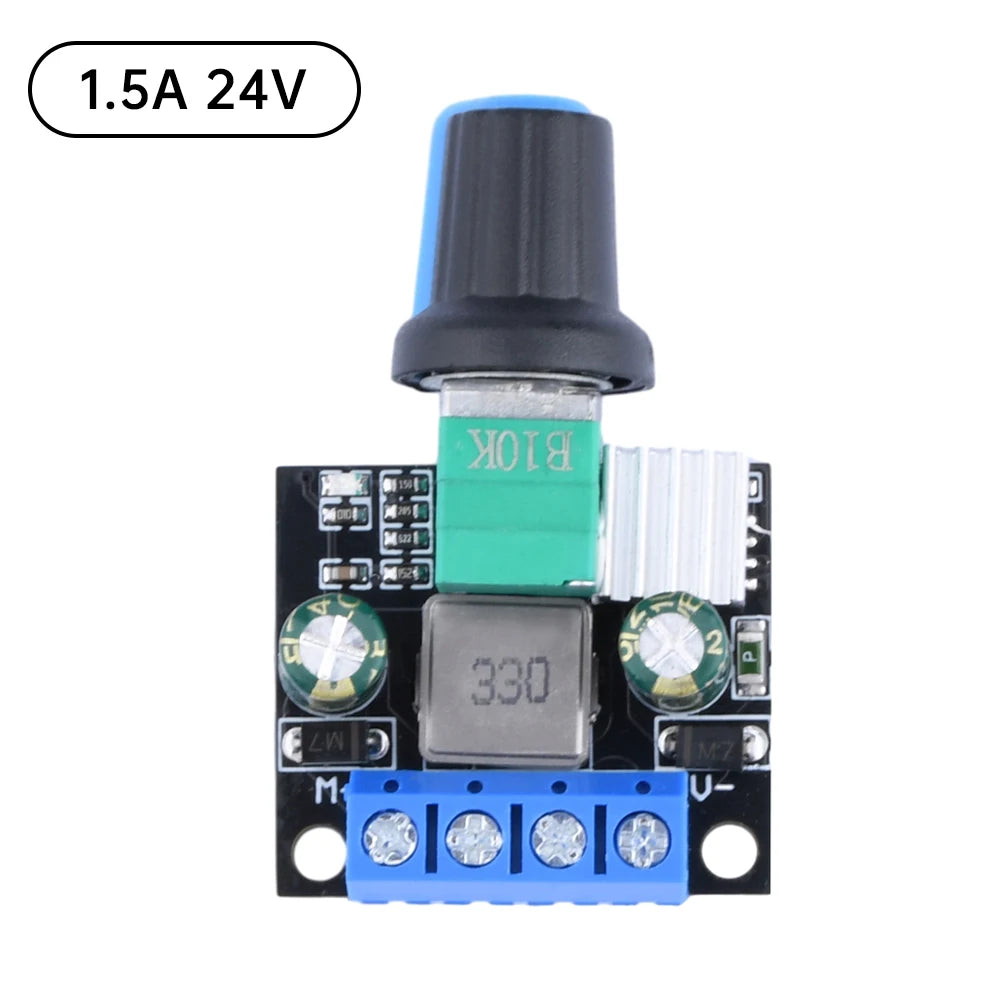 DC12V 24V PWM Motor Speed Controller LED Dimmer B10K Potentiometer Knob For Brush Motor Brushless Motor LED Light Strip Oasis Select 24V