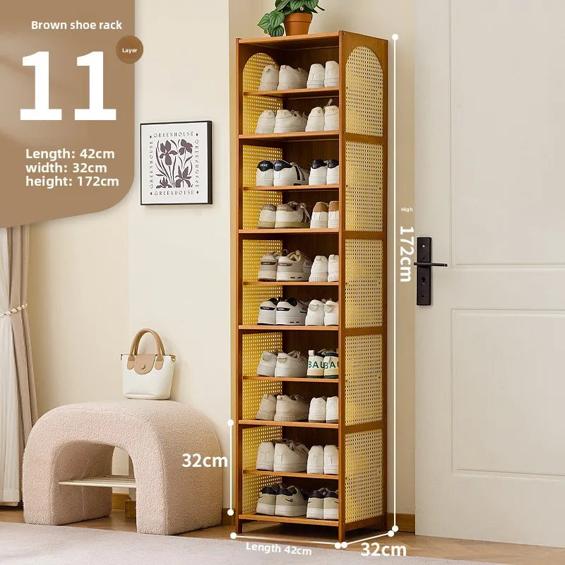 Simple Shoe Cabinet Home Door Multi-layer Baffle Rack Corridor